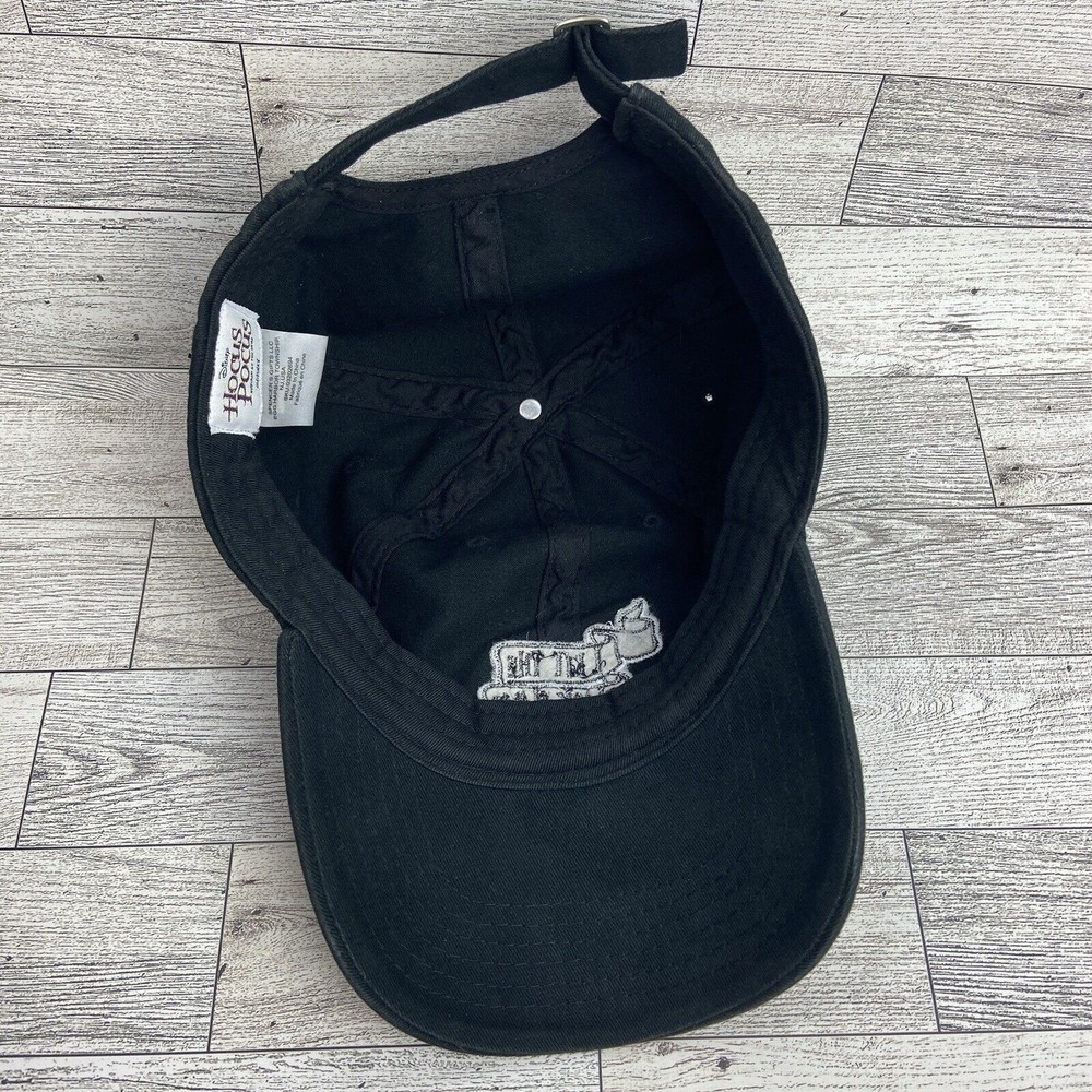 Disney Hocus Pocus Hat I Lit The Black Flame Candle Embroidered Adjustable Cap - Picture 10 of 15